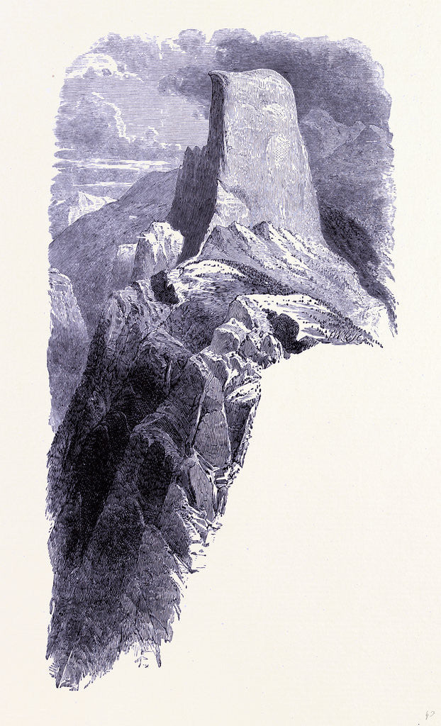 Detail of Yosemite National Park Half Dome by Anonymous
