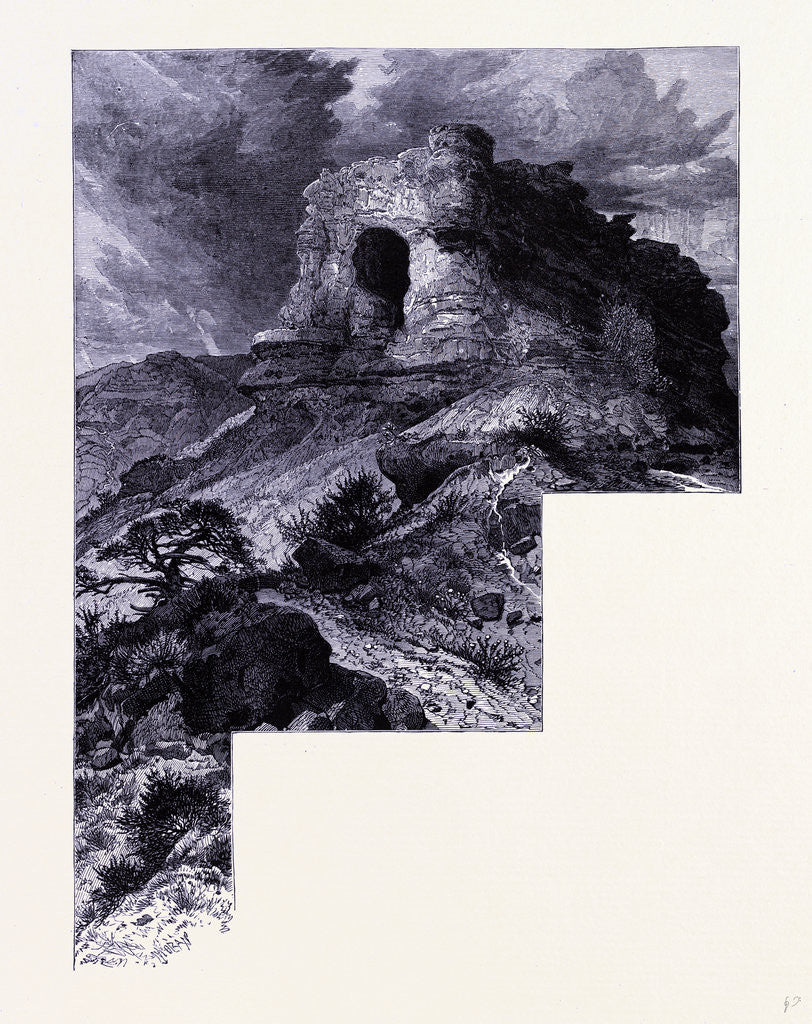 Detail of Castle Rock Echo Canyon by Anonymous