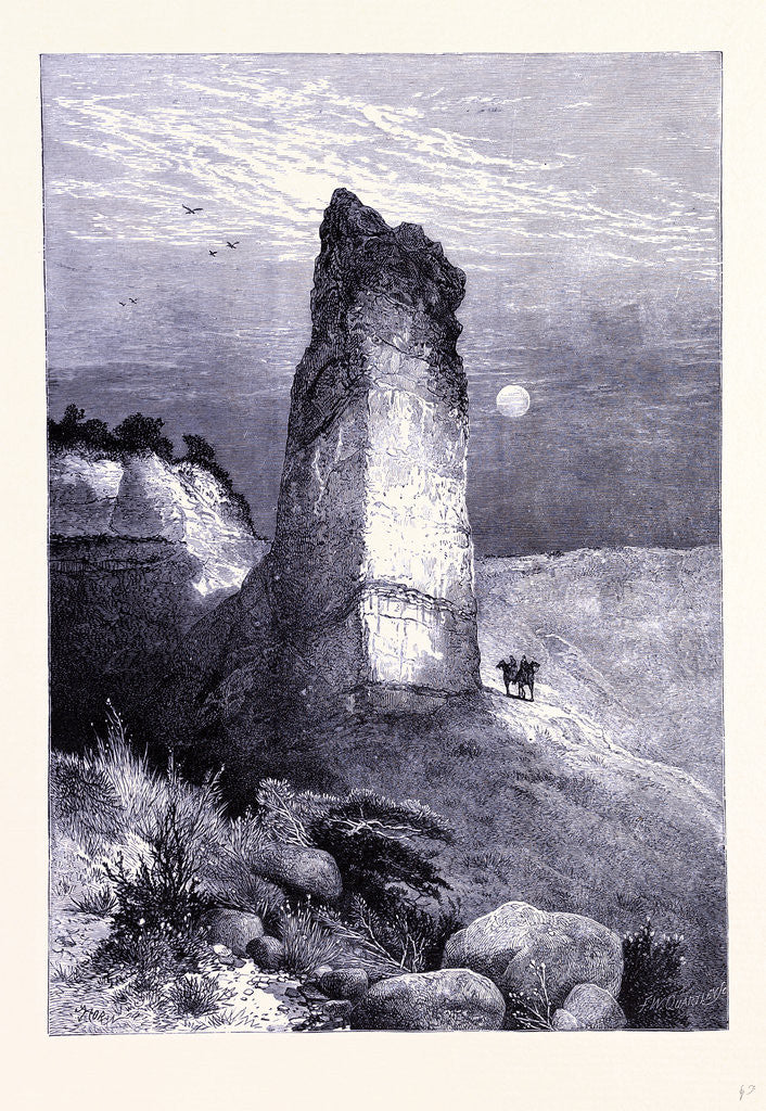 Detail of Monument Rock by Anonymous