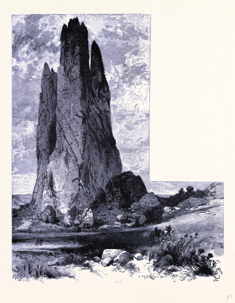 Detail of Tower Rock Garden of the Gods by Anonymous