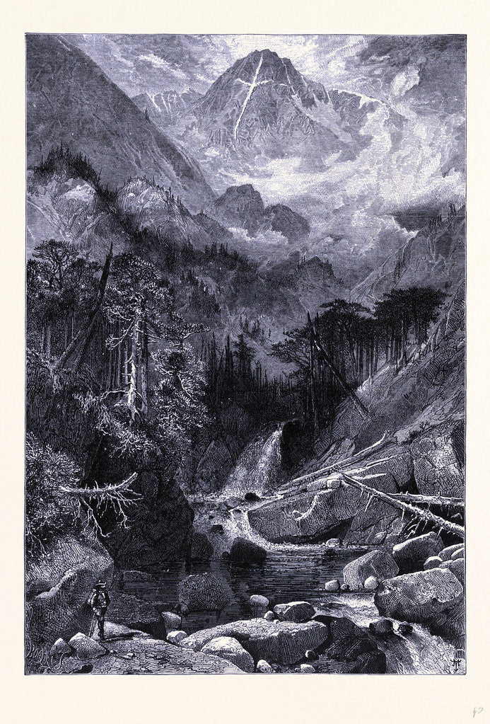 Detail of Mountain of the Holy Cross by Anonymous