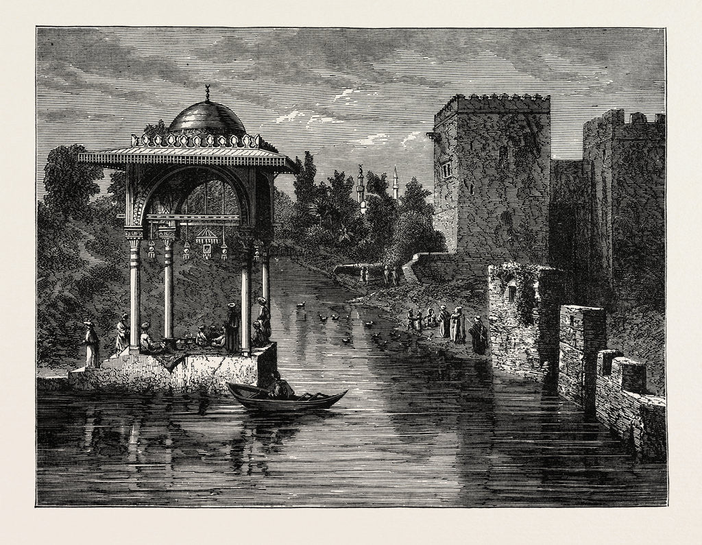 Detail of View In The Environs Of Damascus by Anonymous