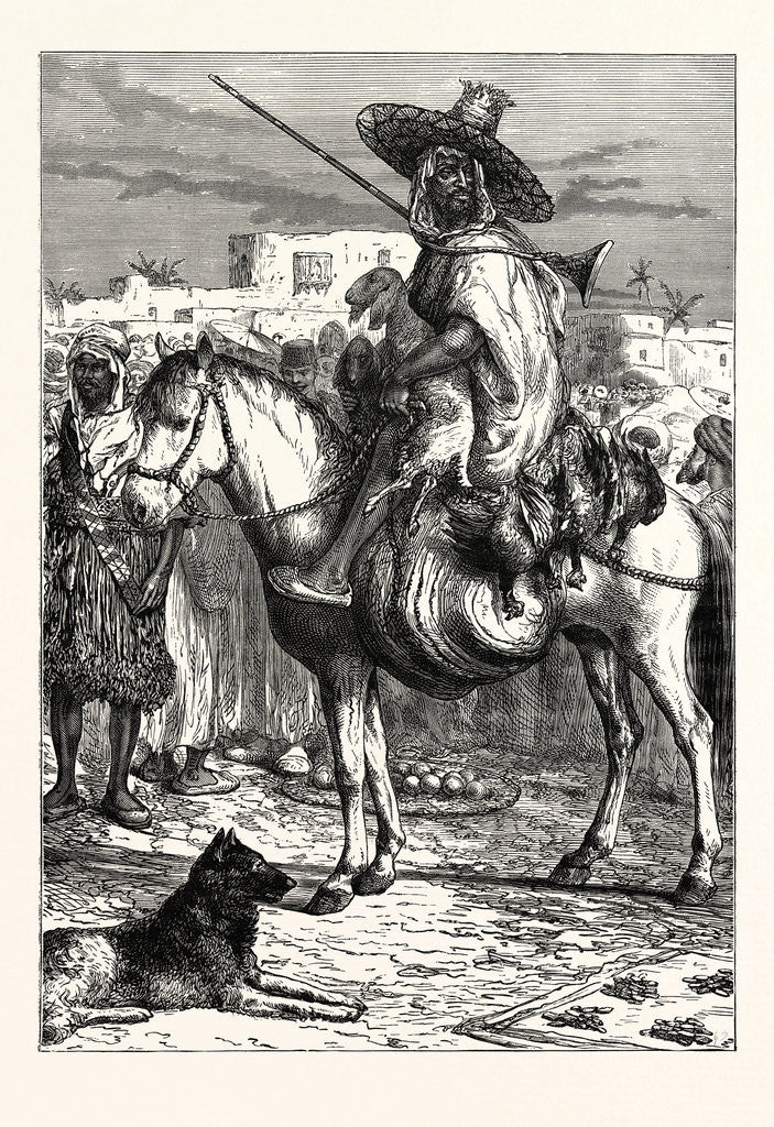 Detail of An Arab Merchant At Tlemcen, Algeria by Anonymous