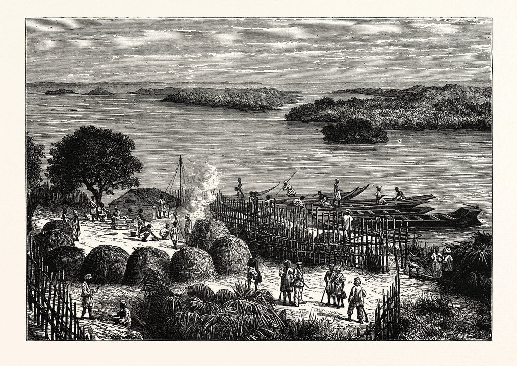 Detail of An Encampment On The River Congo by Anonymous