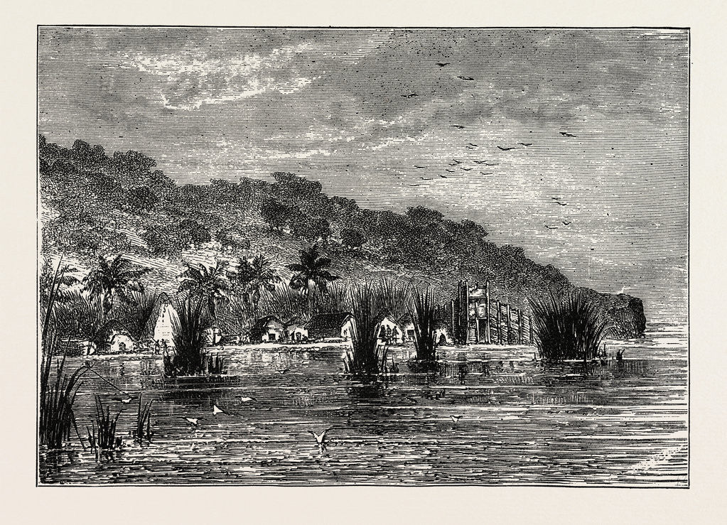 Detail of An Encampment On The Shores of Lake Tanganyika by Anonymous