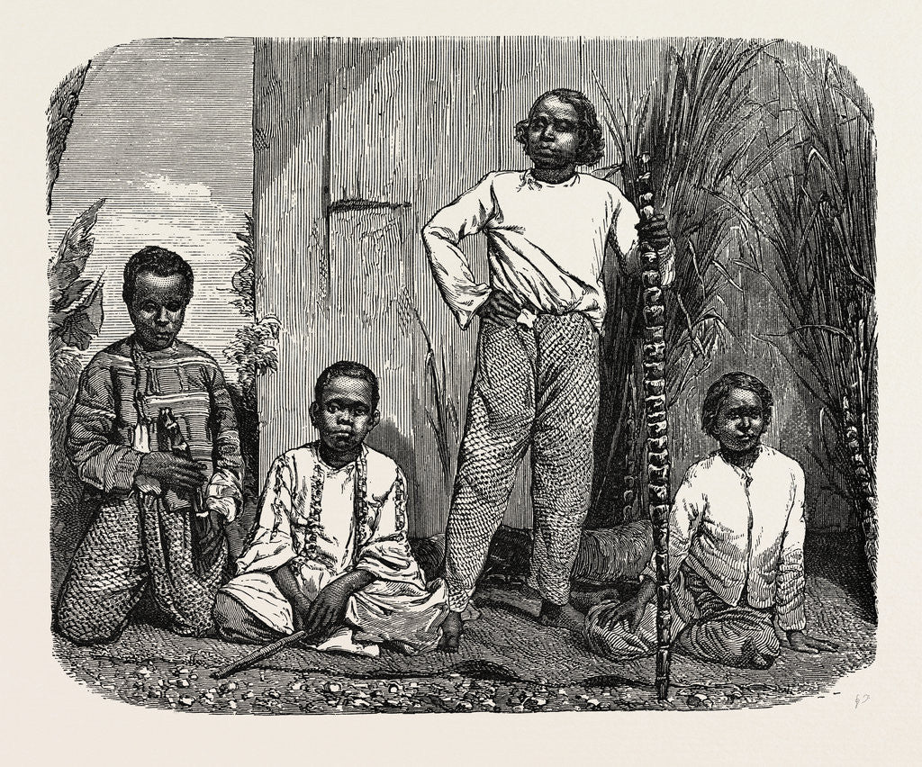 Detail of Natives Of The Island Of Reunion. by Anonymous
