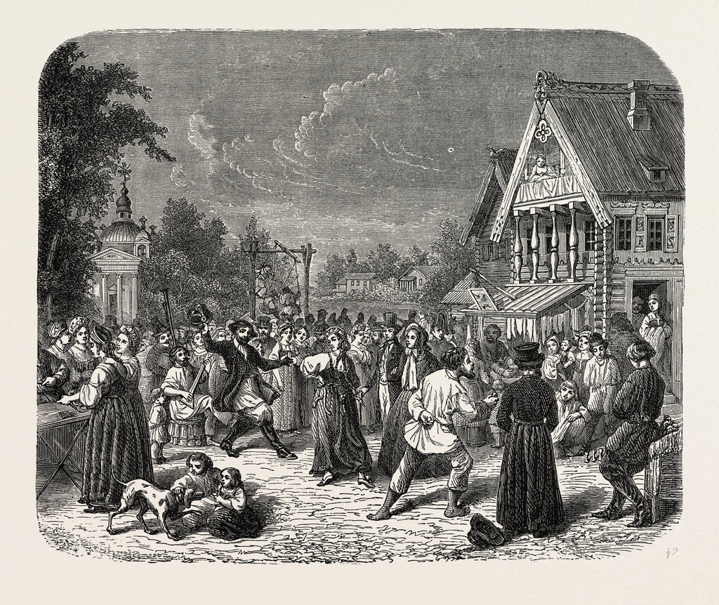 Detail of A Village Fete in Russia by Anonymous