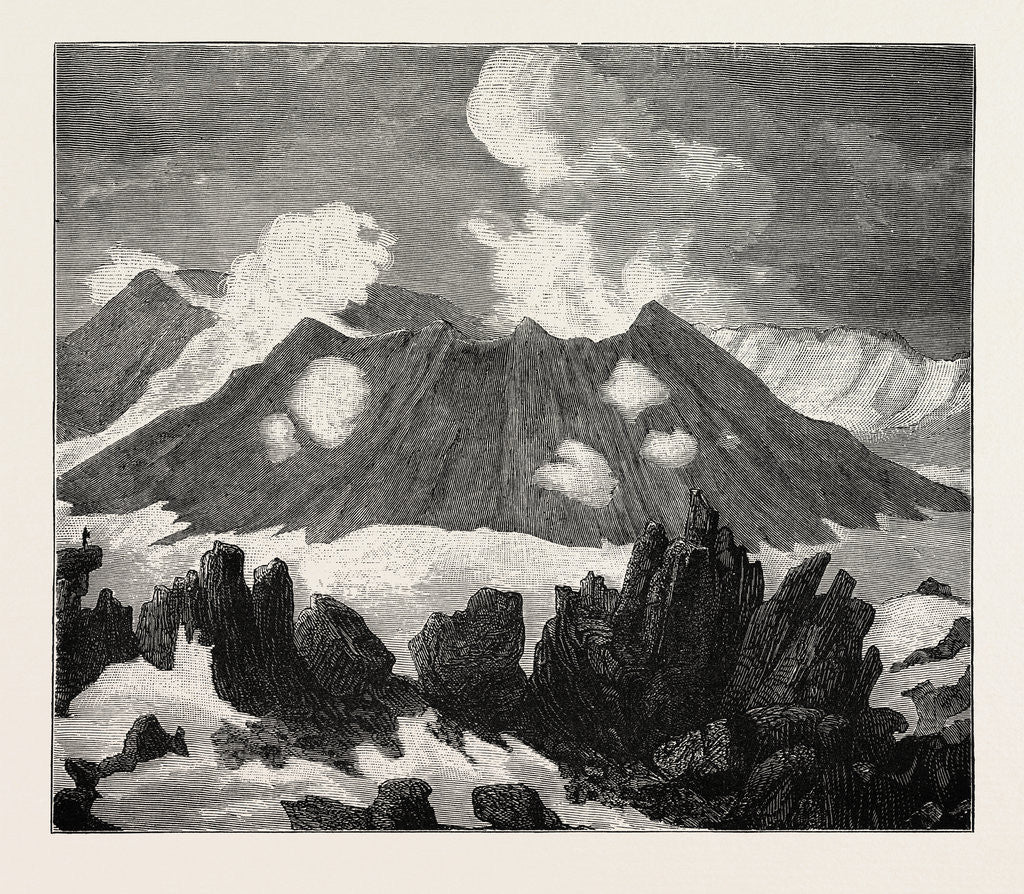 Detail of The Crater Of Mount Hekla, Iceland by Anonymous