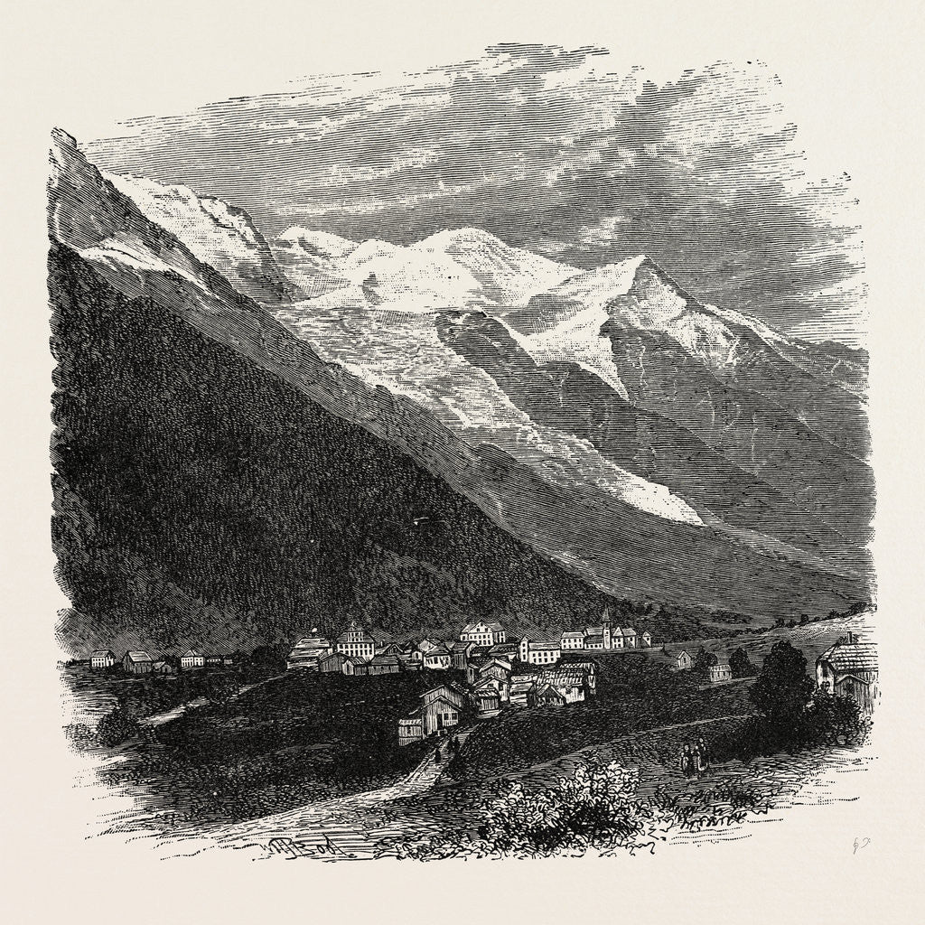 Detail of Mont Blanc (the Loftiest Peak In The Alps) by Anonymous
