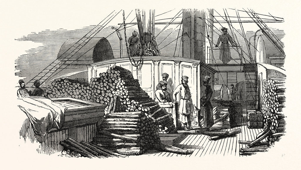 Detail of A Steamboat On The Volga by Anonymous