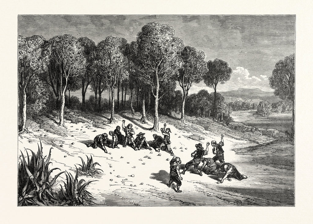 Detail of An Orange Grove In The South Of Spain by Anonymous