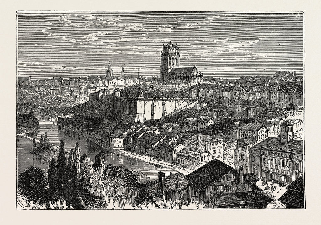 Detail of View Of Berne, The Federal Capital Of Switzerland by Anonymous
