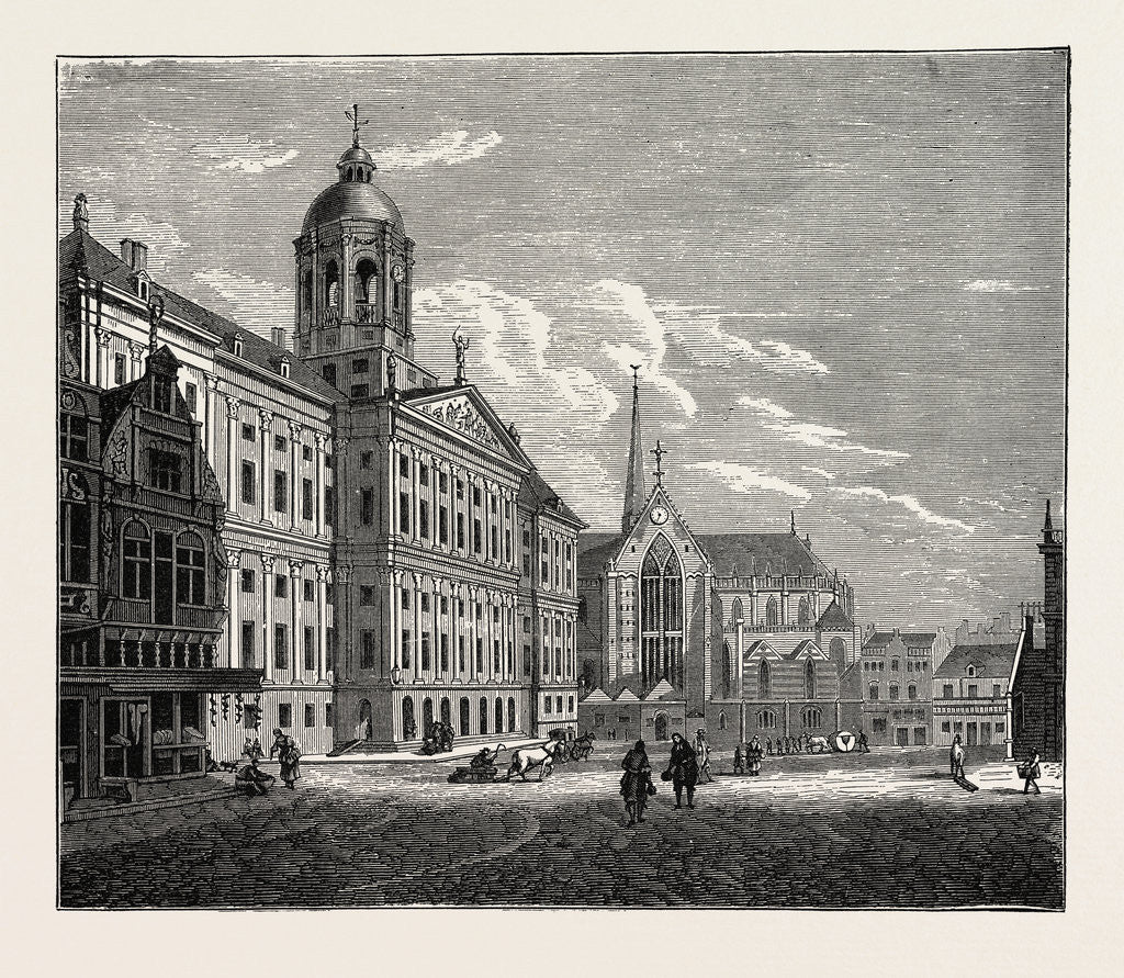 Detail of The Palais Royal, Amsterdam, The Netherlands by Anonymous