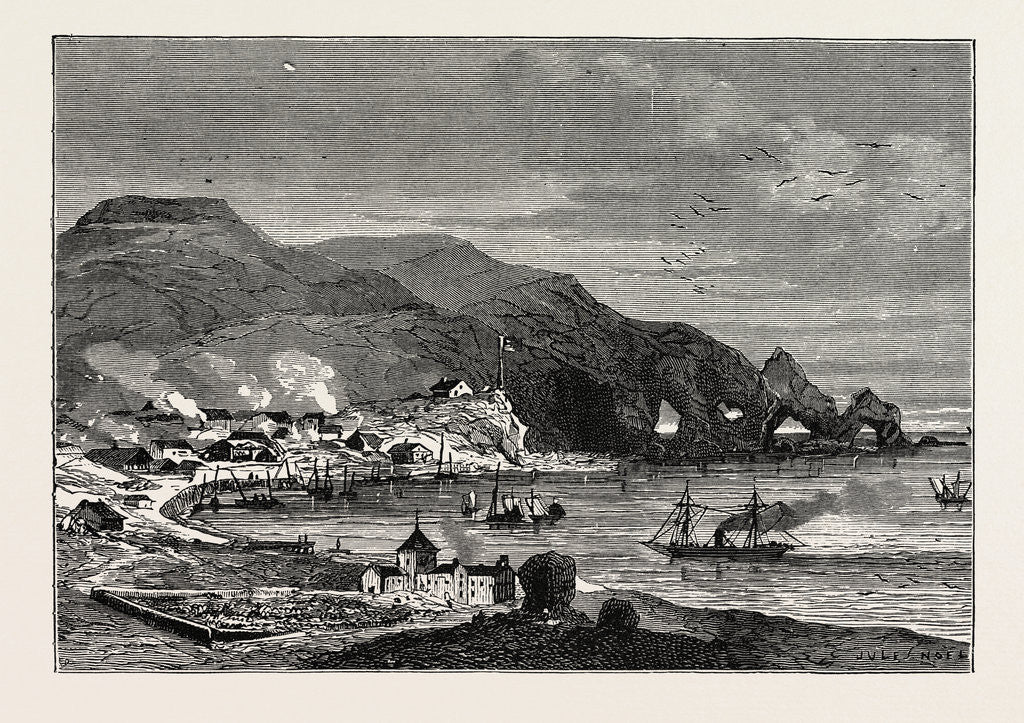 Detail of Thorshavn, The Capital Of The Faroe Islands by Anonymous