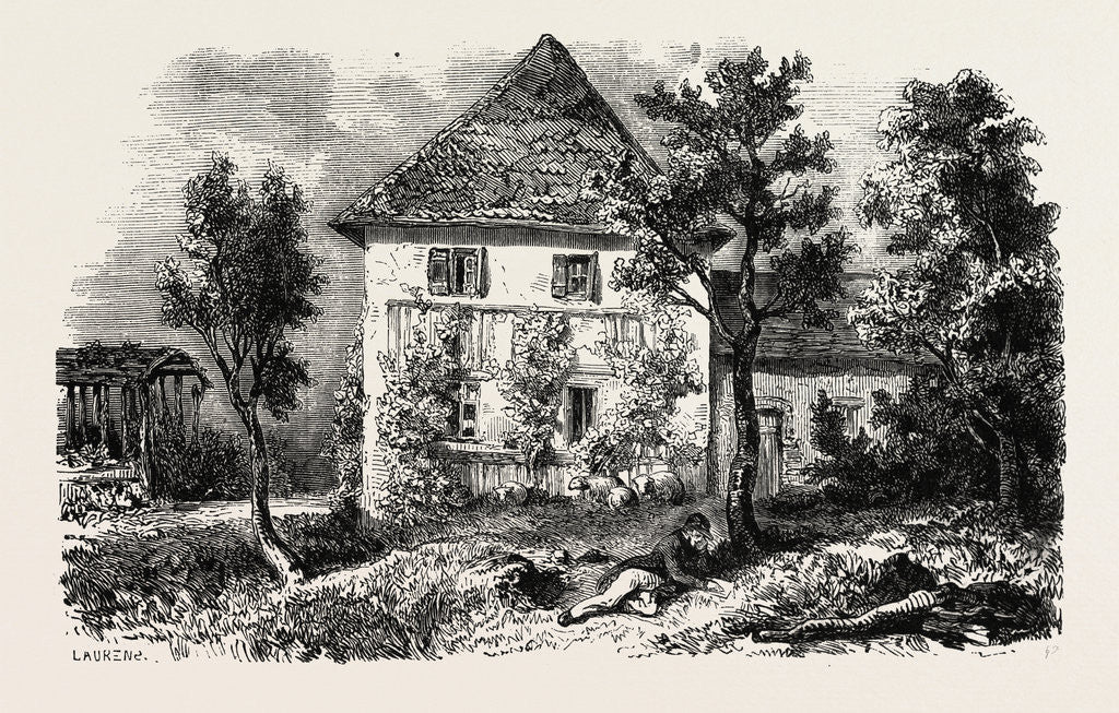 Detail of Country house in Lechwitz, formerly inhabited by C.M by Anonymous