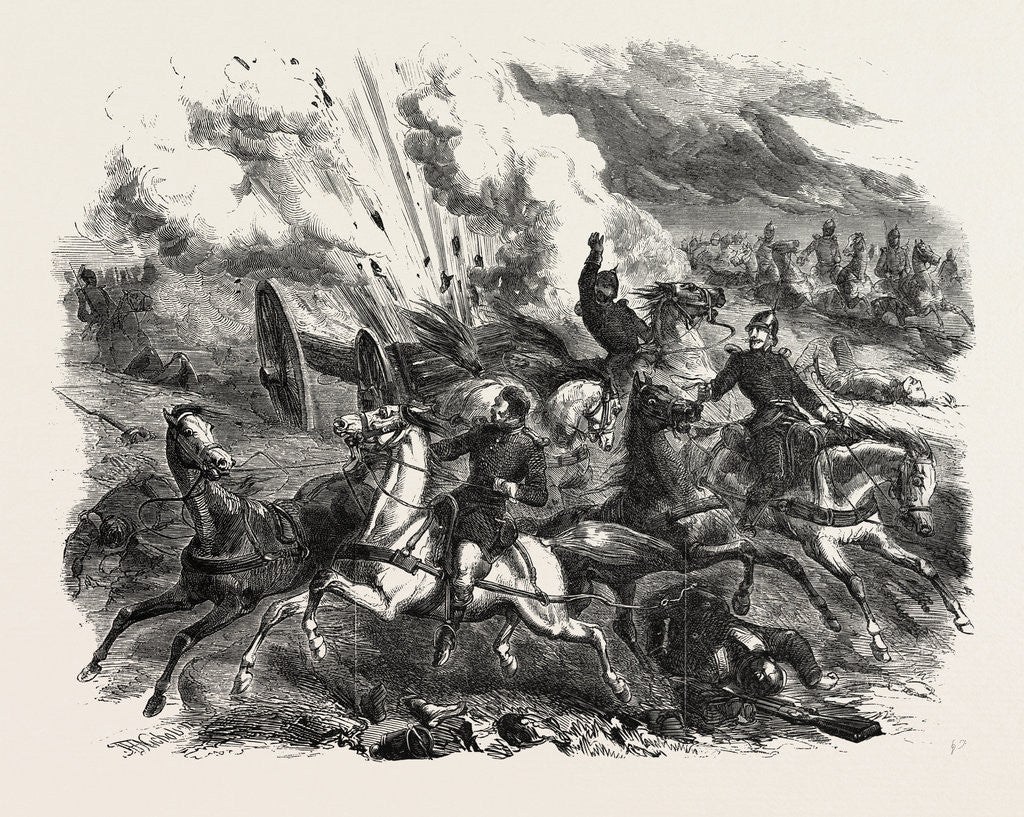 Detail of Explosion of Russian artillery by Anonymous