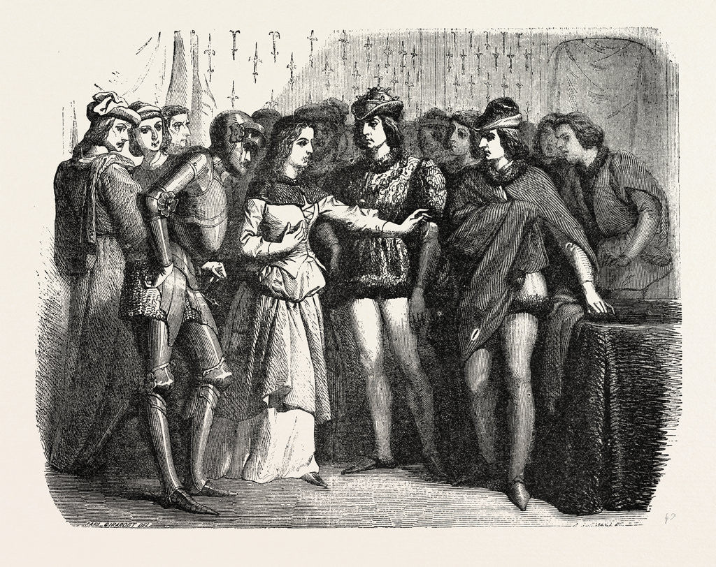 Detail of Joan of Arc, Jeanne d'Arc, at Chinon Castle, France by Anonymous