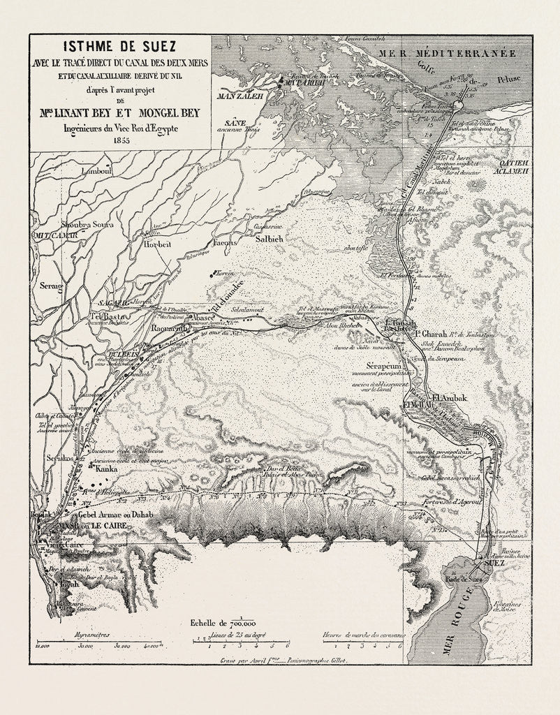 Detail of ISTHMUS SUEZ, Egypt by Anonymous