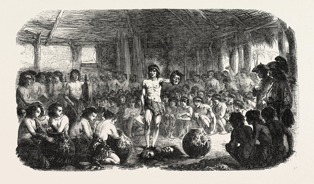 Detail of Headhunters festival in Abra among the Tinguianes, Philipinnes by Anonymous