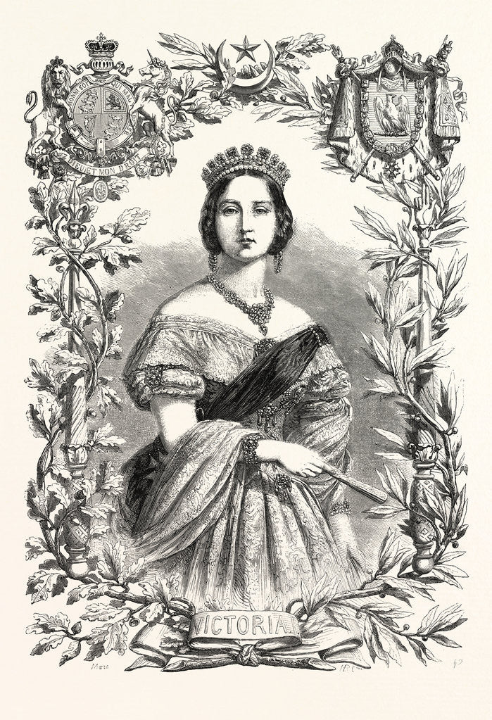 Detail of Queen Victoria. Queen of England by Anonymous