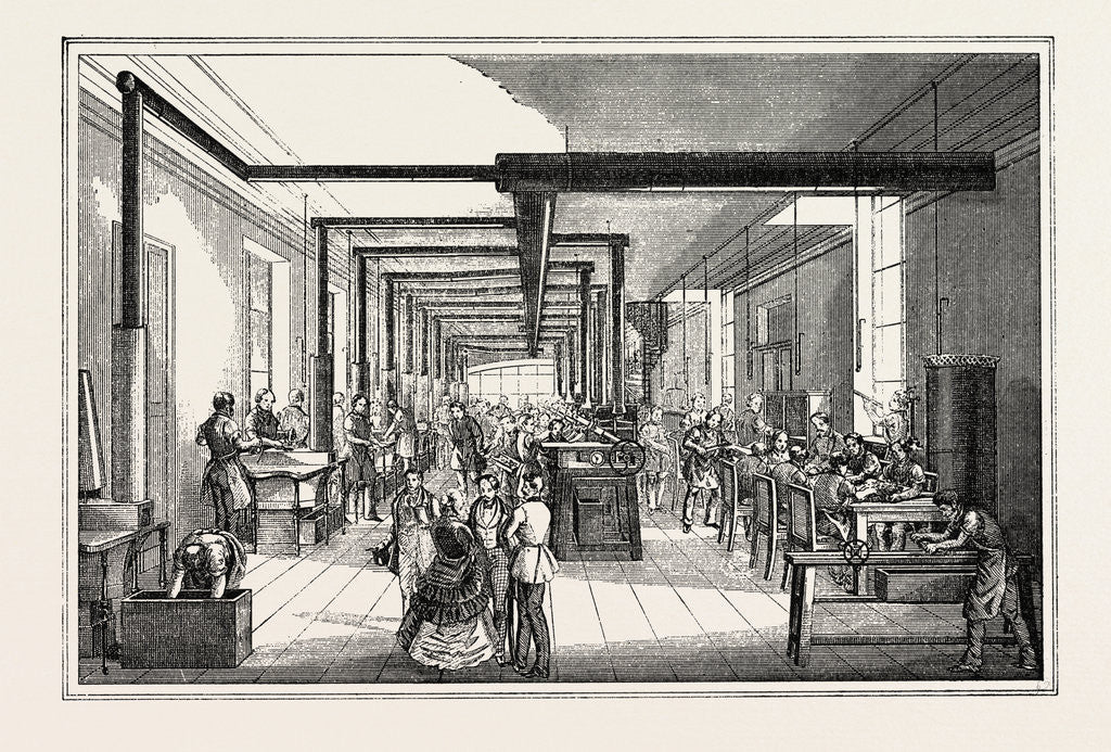 Detail of Universal Exposition: Printing House of the State in Vienna. Foundry and Stereotypy by Anonymous