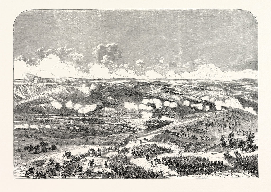 Detail of Battle of the Bridge of Traktir on the Tchernaya. According to Official Documents. 1855 by Anonymous