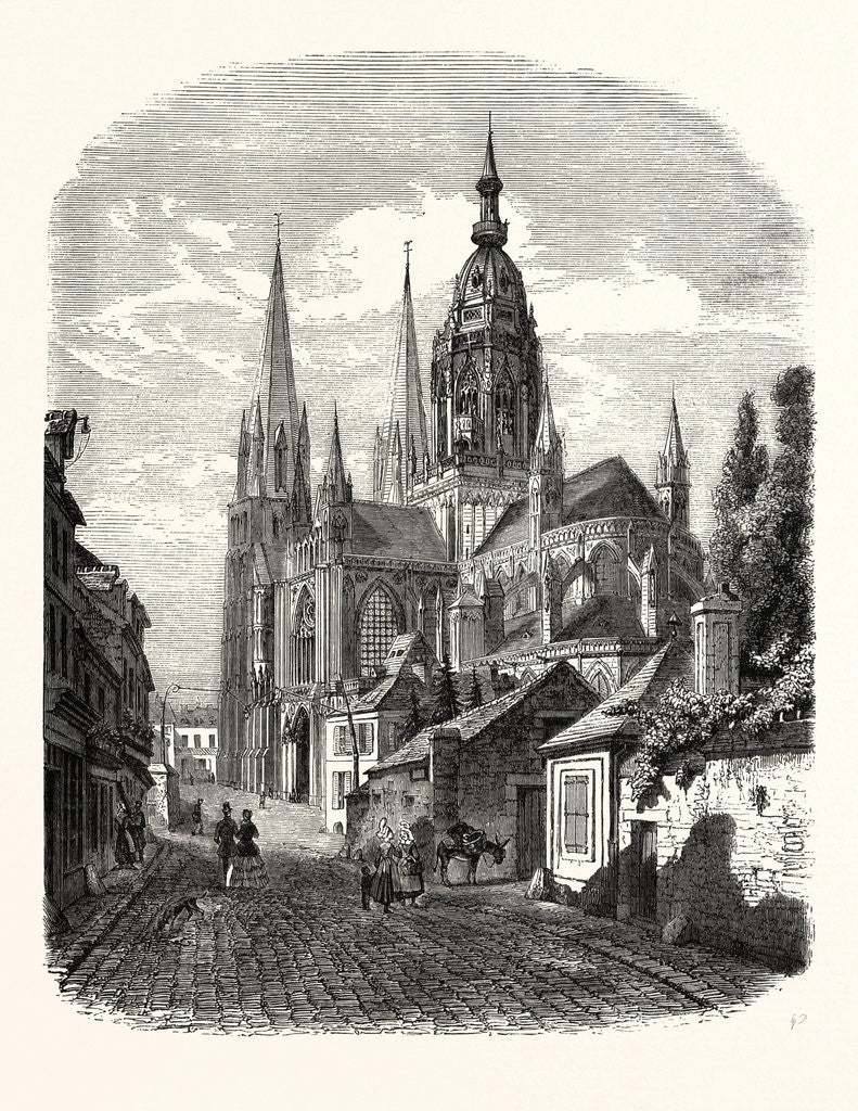 Detail of Bayeux Cathedral, France by Anonymous