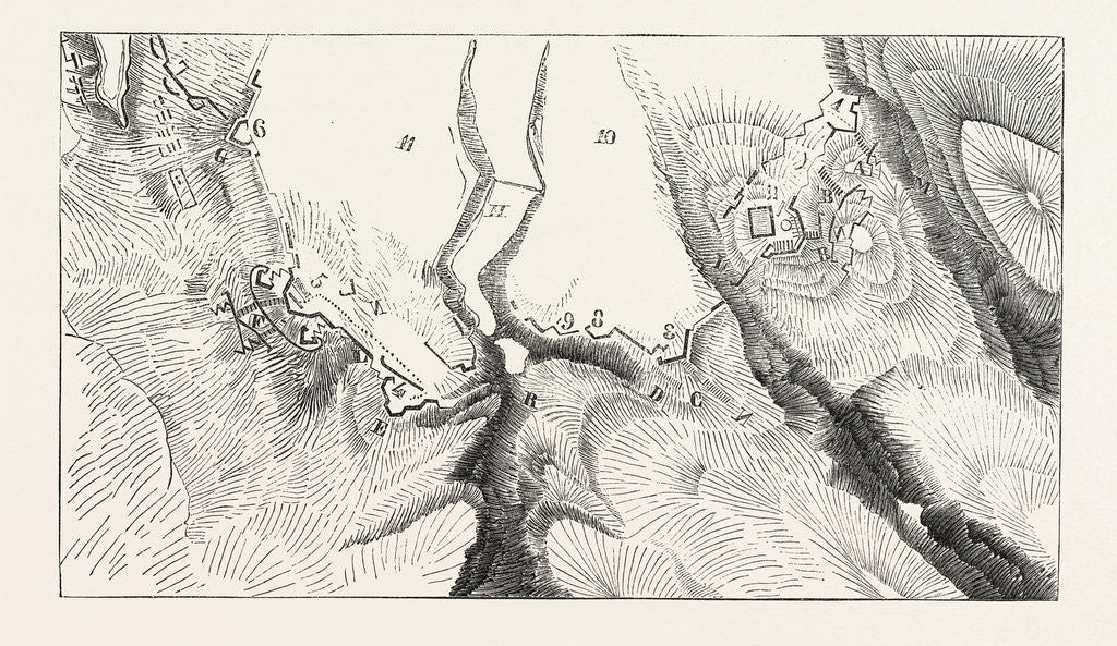 Detail of The Crimean War, 1855: Plan of the Attack of Malakoff by Anonymous