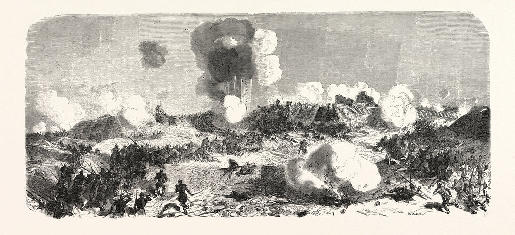 Detail of Attack of the Central Bastion by the Division of Salle. The Crimean War, 1855 by Anonymous