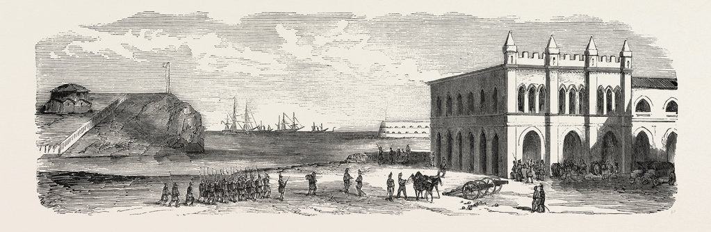 Detail of Artillery Bay, Near Fort Saint-Nicolas, Sevastopol. The Crimean War, 1855 by Anonymous