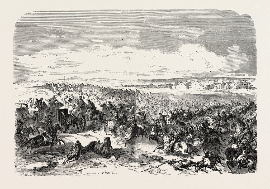 Detail of Battle of Koughil. The Crimean War, 1855 by Anonymous