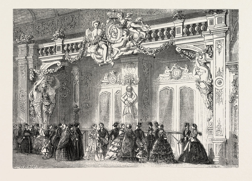 Detail of Entrance to the Lounge of the Empress at the Palace of Industry. Paris, France, Exposition Universelle by Anonymous