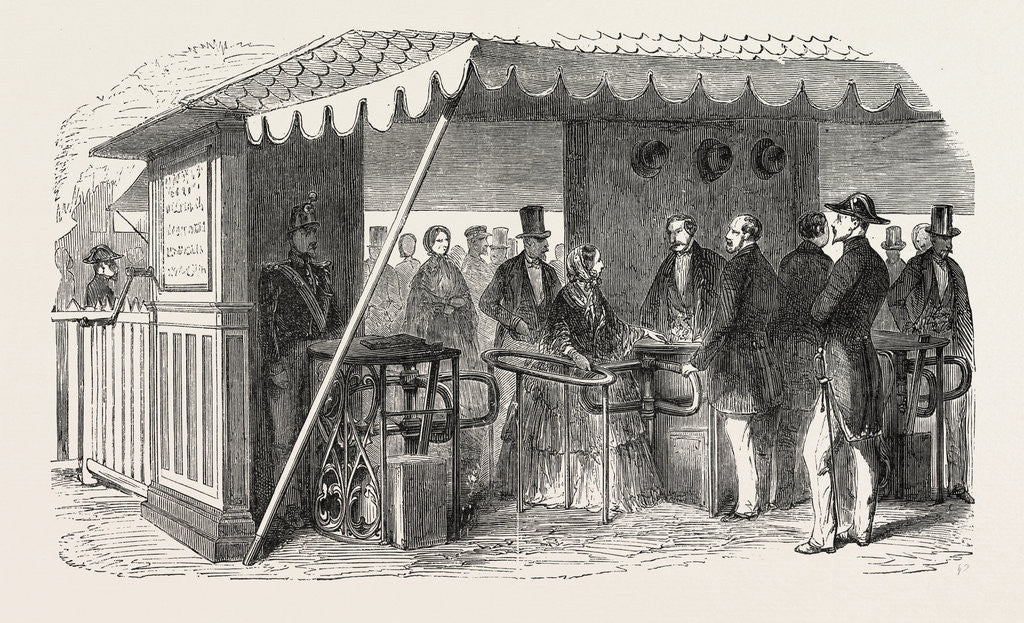 Detail of Expo Industry. The Turnstiles. Paris, France, Exposition Universelle by Anonymous