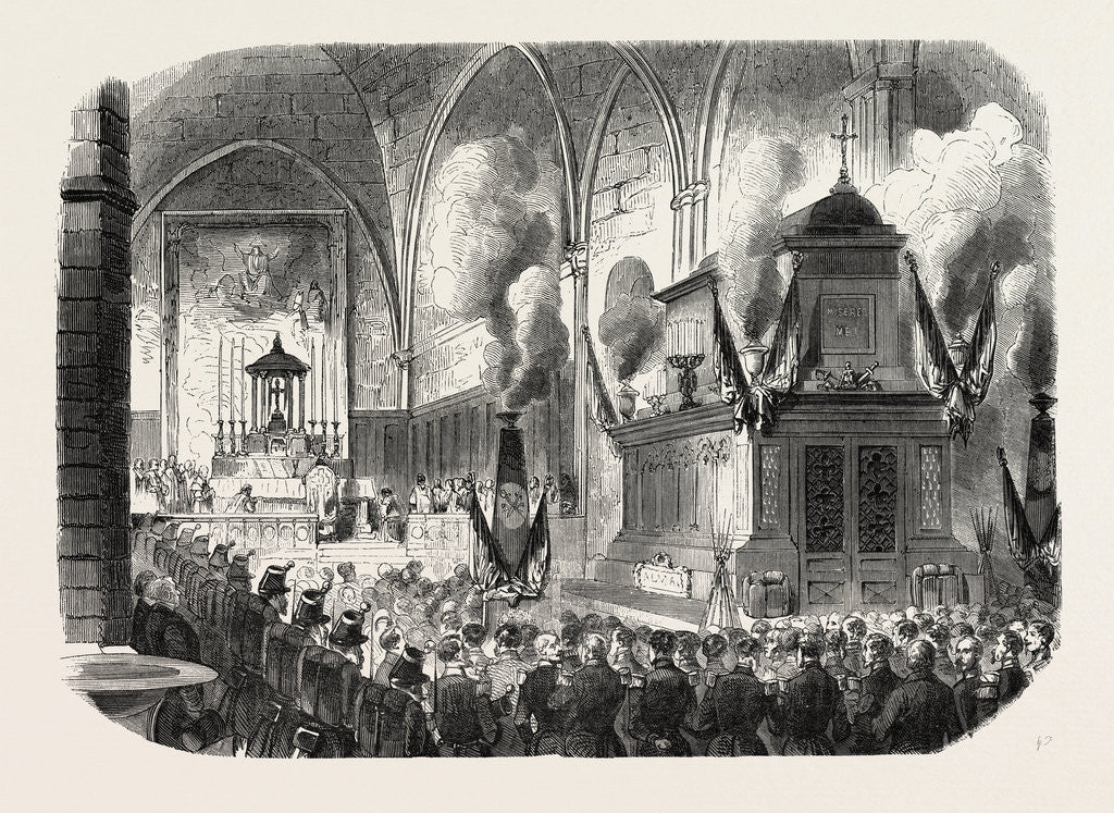 Detail of Celebration at Toulon, November 7, a Memorial Service in Honor of the Dead Soldiers in the Crimea, 1855 by Anonymous