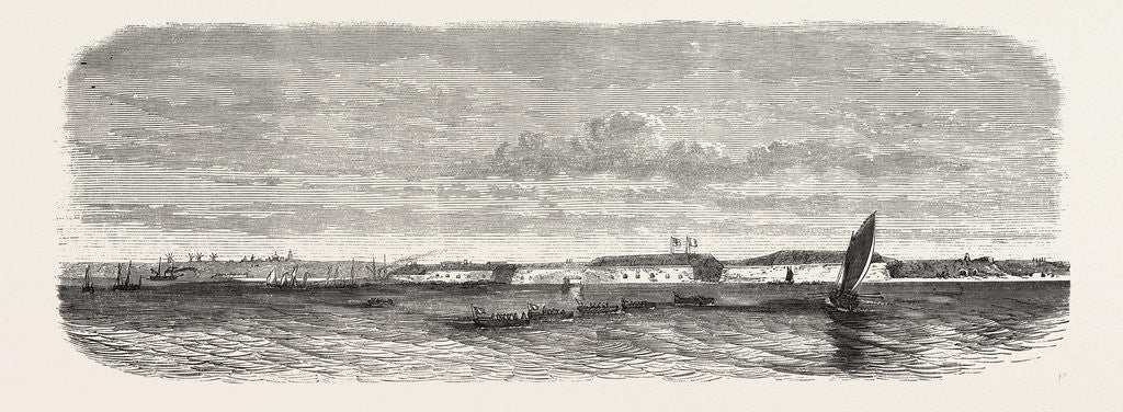 Detail of View of Fort Kinburn, Taken from La Lave, from His Battle Station by Anonymous