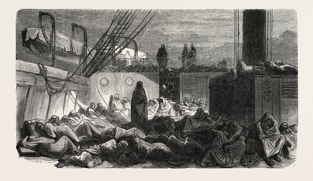 Detail of The Night on the Vessel by Anonymous