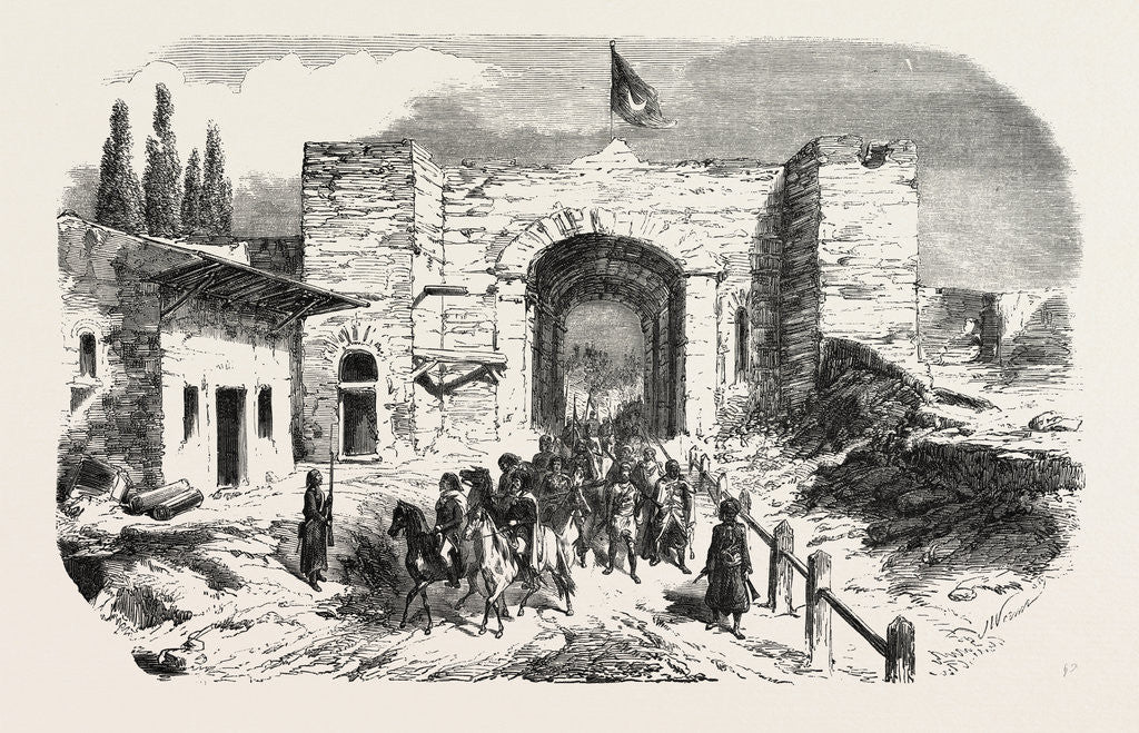 Detail of Headquarters of Omer Pasha-Soukoum Kale. 1855 by Anonymous