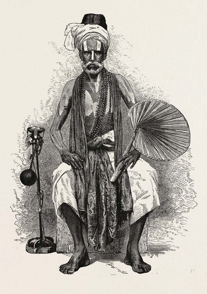 Detail of Hindoo Religious Mendicant, India by Anonymous