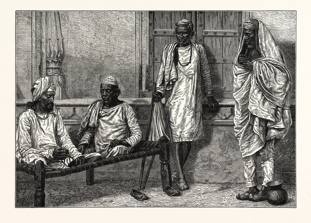 Detail of Religious Mendicants, Benares by Anonymous
