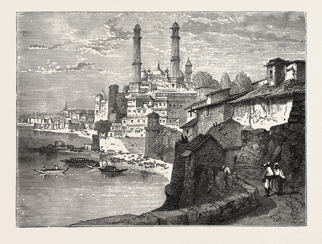 Detail of Benares, from the Ganges by Anonymous