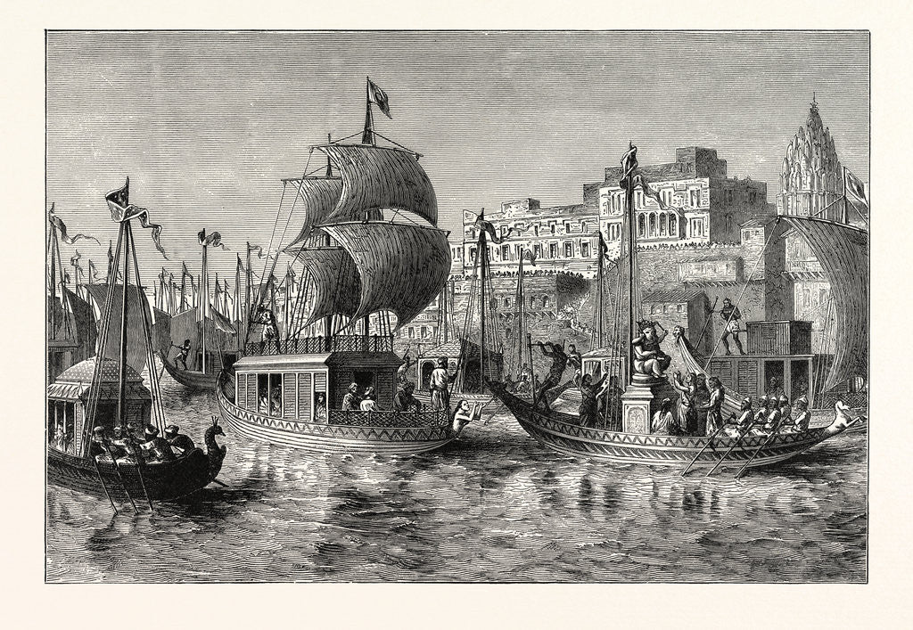 Detail of Religious Festival at Benares by Anonymous