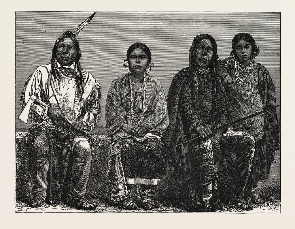 Detail of Shouswap Indians, British Columbia by Anonymous