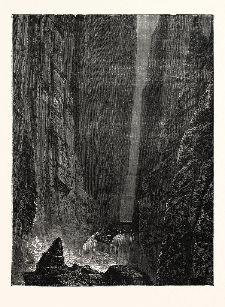 Detail of The Great Canyon of the Colorado: Raft Precipitated Over a Cataract by Anonymous