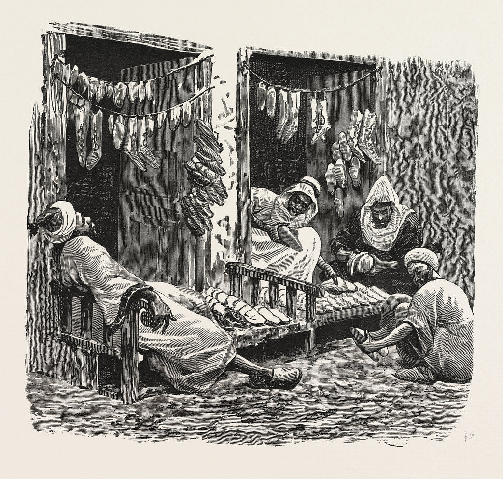 Detail of Shoe Shop in Fez by Anonymous