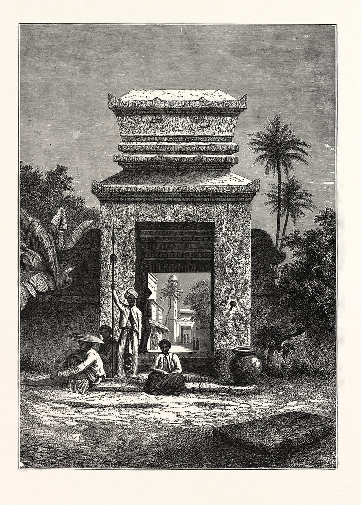 Detail of The Mosque of Soerabaija, Batavia, Java, Indonesia by Anonymous