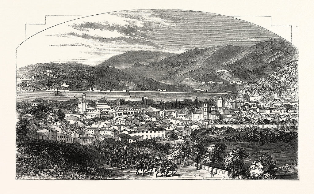 Detail of The City and Lake of Como, Italy by Anonymous