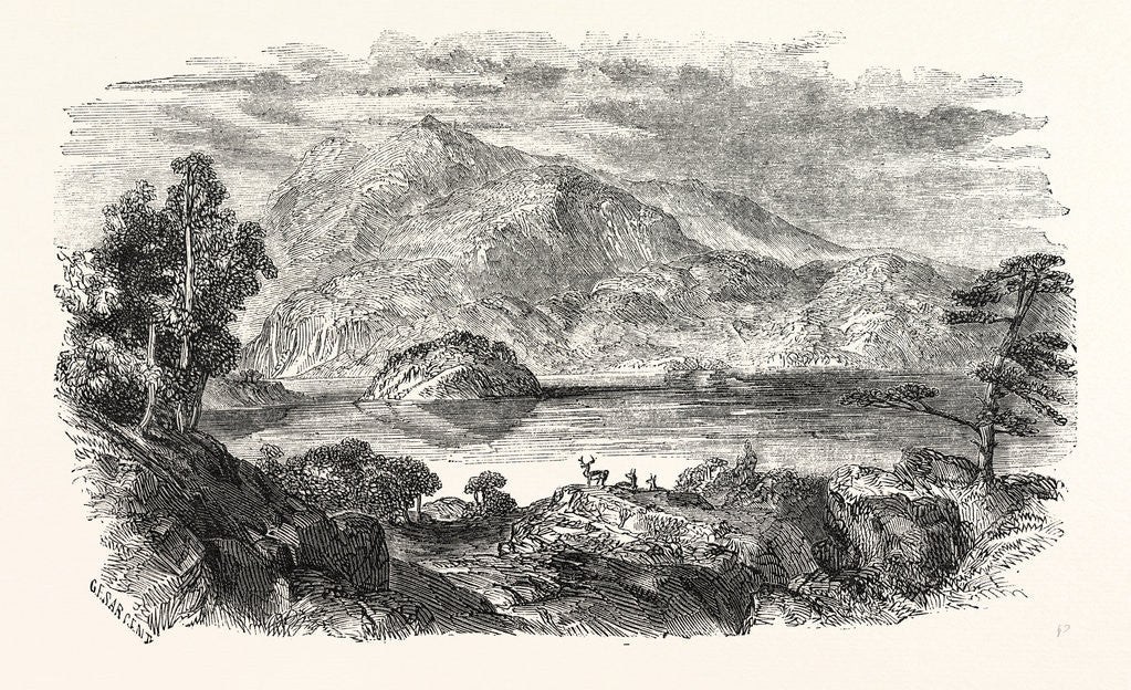 Detail of Loch Katrine in the District of Stirling, Scotland by Anonymous