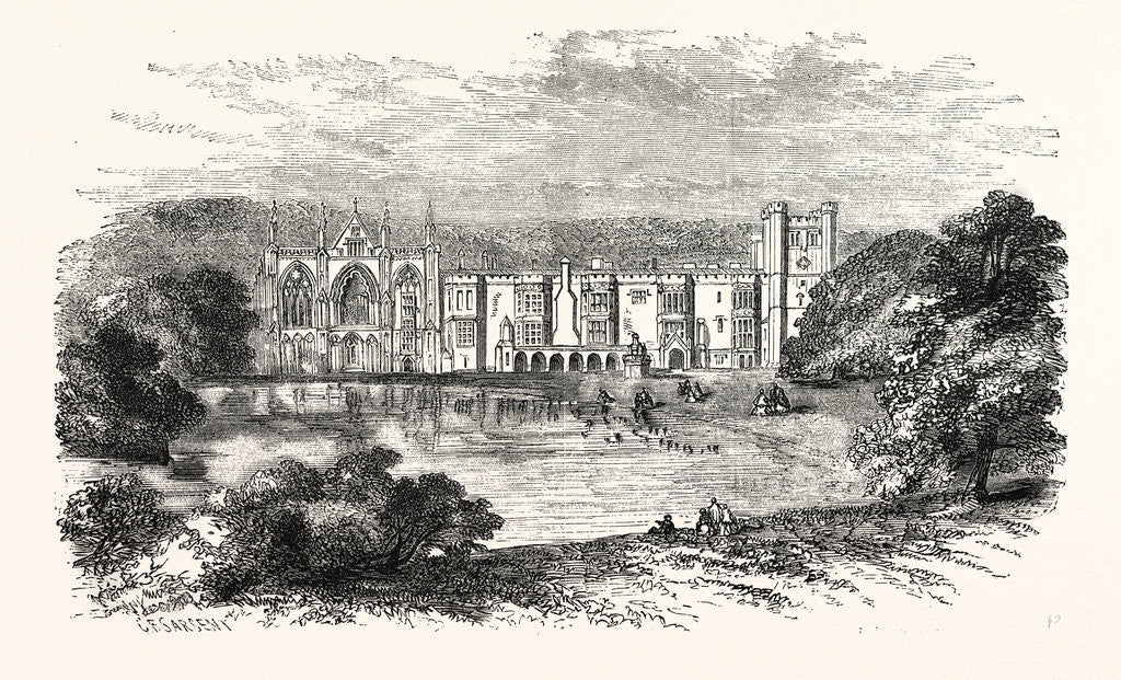 Detail of Newstead Abbey and Grounds by Anonymous