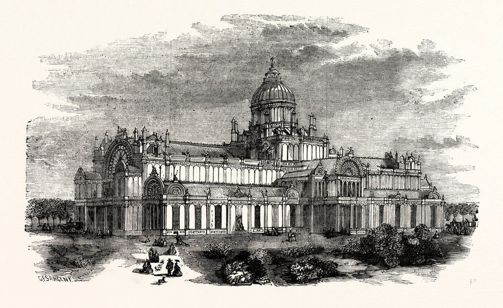 Detail of The Amsterdam Crystal Palace by Anonymous