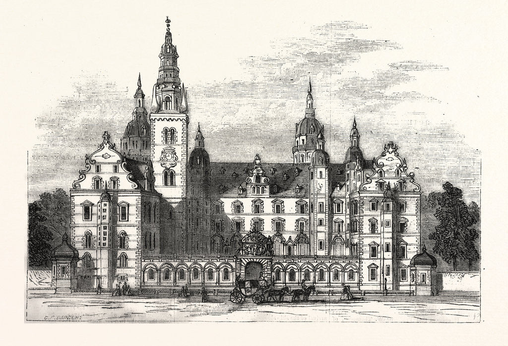 Detail of Fredericksbourg Palace, Denmark by Anonymous